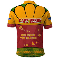 Cape Verde Polo Shirt with One Heart Ten Islands National Emblem Spirit