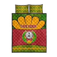Cape Verde Quilt Bed Set with One Heart Ten Islands National Emblem Spirit