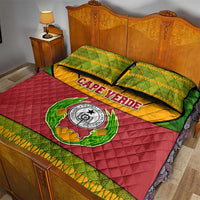 Cape Verde Quilt Bed Set with One Heart Ten Islands National Emblem Spirit