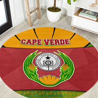 Cape Verde Round Carpet with One Heart Ten Islands National Emblem Spirit