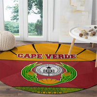 Cape Verde Round Carpet with One Heart Ten Islands National Emblem Spirit