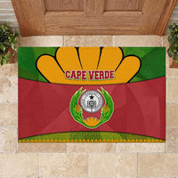 Cape Verde Rubber Doormat with One Heart Ten Islands National Emblem Spirit