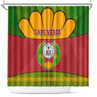 Cape Verde Shower Curtain with One Heart Ten Islands National Emblem Spirit