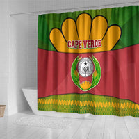 Cape Verde Shower Curtain with One Heart Ten Islands National Emblem Spirit