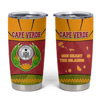 Cape Verde Tumbler Cup with One Heart Ten Islands National Emblem Spirit