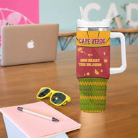 Cape Verde Tumbler With Handle with One Heart Ten Islands National Emblem Spirit