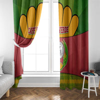Cape Verde Window Curtain with One Heart Ten Islands National Emblem Spirit