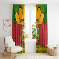 Cape Verde Window Curtain with One Heart Ten Islands National Emblem Spirit
