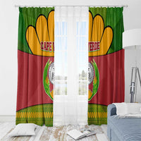Cape Verde Window Curtain with One Heart Ten Islands National Emblem Spirit