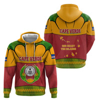 Cape Verde Zip Hoodie with One Heart Ten Islands National Emblem Spirit