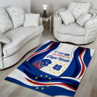 Cape Verde Area Rug with Independence Day 5th July Flag Celebration Spirit