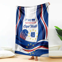 Cape Verde Blanket with Independence Day 5th July Flag Celebration Spirit