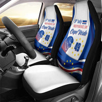Cape Verde Car Seat Cover with Independence Day 5th July Flag Celebration Spirit