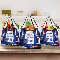 Cape Verde Grocery Bag with Independence Day 5th July Flag Celebration Spirit