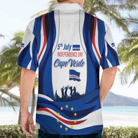 Cape Verde Hawaiian Shirt with Independence Day 5th July Flag Celebration Spirit