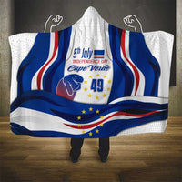 Cape Verde Hooded Blanket with Independence Day 5th July Flag Celebration Spirit