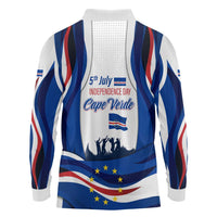 Cape Verde Long Sleeve Polo Shirt with Independence Day 5th July Flag Celebration Spirit