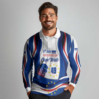 Cape Verde Long Sleeve Polo Shirt with Independence Day 5th July Flag Celebration Spirit