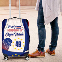 Cape Verde Luggage Cover with Independence Day 5th July Flag Celebration Spirit