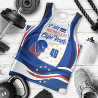 Cape Verde Men Tank Top with Independence Day 5th July Flag Celebration Spirit