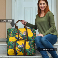 Personalized Brazil Soccer Travel Bag Toucan Football Mascot - Christ the Redeemer - Tropical Floral