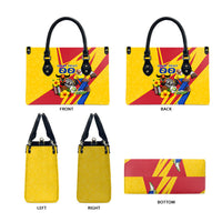 Personalized Colombia Football Vulture Mascot Leather Bag Vibrant Barranquilla Carnival Style - Vueltiao Hat And Accordion