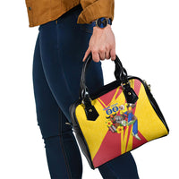 Personalized Colombia Football Vulture Mascot Shoulder Handbag Vibrant Barranquilla Carnival Style - Vueltiao Hat And Accordion