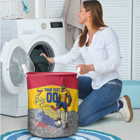 Personalized Colombia Football Laundry Basket Vulture Mascot Sombrero Vueltiao Map