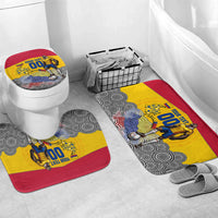 Personalized Colombia Football Bathroom Set Vulture Mascot Sombrero Vueltiao Map