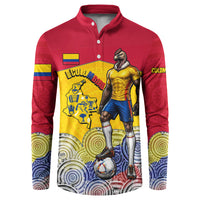 Personalized Colombia Football Button Sweatshirt Vulture Mascot Sombrero Vueltiao Map