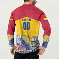 Personalized Colombia Football Button Sweatshirt Vulture Mascot Sombrero Vueltiao Map