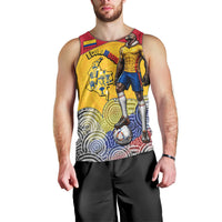 Personalized Colombia Football Men Tank Top Vulture Mascot Sombrero Vueltiao Map