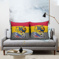 Personalized Colombia Football Pillow Cover Vulture Mascot Sombrero Vueltiao Map