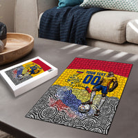 Personalized Colombia Football Puzzle Vulture Mascot Sombrero Vueltiao Map