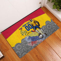 Personalized Colombia Football Rubber Doormat Vulture Mascot Sombrero Vueltiao Map
