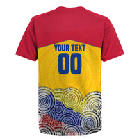 Personalized Colombia Football Rugby Jersey Vulture Mascot Sombrero Vueltiao Map