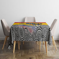 Personalized Colombia Football Tablecloth Vulture Mascot Sombrero Vueltiao Map
