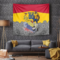 Personalized Colombia Football Tapestry Vulture Mascot Sombrero Vueltiao Map