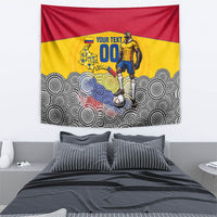 Personalized Colombia Football Tapestry Vulture Mascot Sombrero Vueltiao Map