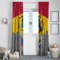 Personalized Colombia Football Window Curtain Vulture Mascot Sombrero Vueltiao Map