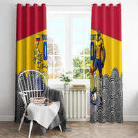Personalized Colombia Football Window Curtain Vulture Mascot Sombrero Vueltiao Map