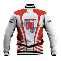 Personalized Paraguay Soccer Baseball Jacket Harpy Eagle Mascot Football Flag