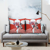 Personalized Paraguay Soccer Pillow Cover Harpy Eagle Mascot Football Flag
