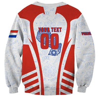 Personalized Paraguay Soccer Sweatshirt Harpy Eagle Mascot Football Flag