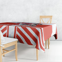 Personalized Paraguay Soccer Tablecloth Harpy Eagle Mascot Football Flag