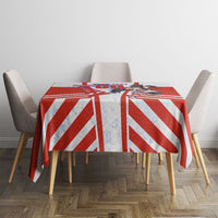 Personalized Paraguay Soccer Tablecloth Harpy Eagle Mascot Football Flag