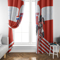 Personalized Paraguay Soccer Window Curtain Harpy Eagle Mascot Football Flag