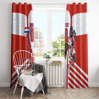 Personalized Paraguay Soccer Window Curtain Harpy Eagle Mascot Football Flag
