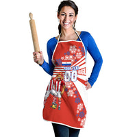Personalized Paraguay Football Apron Lion Eagle Mascot Floral