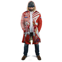 Personalized Paraguay Football Cloak Lion Eagle Mascot Floral